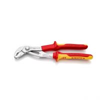 Pince cobra® isolée 1000v 250 mm pince cobra® isolée 1000v 250 mm 250 mm 1 pièce(s) 340 g 46 mm pince multiprise acier chromé bi-matière vde - knipex