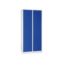 Vestiaire industrie salissante bleu 1 pièce(s) métal 500 mm 800 mm 1800 mm sans 2 50.3 kg vestiaire sans pied 2 cases 1800 x 800 x 500 mm - bleu - mob