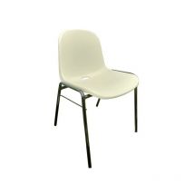 Chaise coquille empilable en plastique beige 1 pièce(s) chaise coquille empilable en plastique - beige polypropylène 480 mm 760 mm 510 mm 3.25 kg - mo