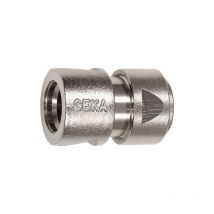 Lot raccord pour tuyau geka plus geka 1 carton(s) de 10 pièce(s) raccord tuyau geka plus laiton nickelé ttuyau 13mm - geka