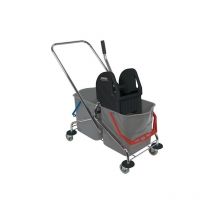 Chariot de nettoyage sprintus 1 pièce(s) chariot de nettoyage seaux de 2 x 27 l, presse - sprintus