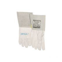 Lot gants de soudeur weldas 1 carton(s) de 5 paire(s) gants de soudeur taille xxl (10,5) nature - weldas