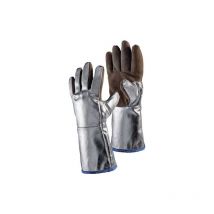 Gants de protection thermique jutec 1 paire(s) gants protection thermique 5 doigts tunivers. nature/argent - jutec