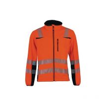 Veste softshell de signalisation prevent® trendline prevent trendline 1 pièce(s) veste softshell signalisation txxl orange/noir 100% pes - prevent tr