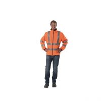 Veste softshell de signalisation prevent 1 pièce(s) veste softshell signalisation txxl orange 96% pes/4% el - prevent