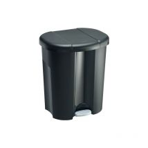 Poubelle à pédale trio 1 x 10 / 2 x 15 l l420xh585 mm 1 pièce(s) poubelle à pédale trio 1 x 10 / 2 x 15 l l420xh585 mm - rotho