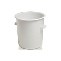 Récipient en plastique craemer 1 pièce(s) récipient en plastique rond 75 l hd-pe blanc - craemer
