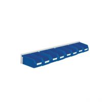 Jeu de boîtes de rangement ouvertes rasterplan 1 pièce(s) jeu boîtes rangement ouvertes h100xl920xp180mm 8xt7 bleue - rasterplan