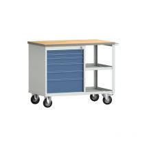 Établi pw 700 klw-lutz betriebseinrichtungen 1 pièce(s) établi pw 700 l1000xp620xh805mm bleu bril ral 5007 6 tiroirs - klw-lutz betriebseinrichtungen