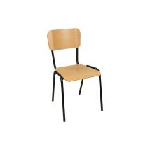 Chaise gerbable hêtre naturel laqué 1 carton(s) de 4 pièce(s) chaise gerbable hêtre naturel laqué - bmv