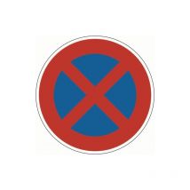 Panneau de signalisation vz 283 interdiction absolue de s arrêter d. 600 mmx2 mm 1 pièce(s) panneau de signalisation vz 283 interdiction absolue de s'