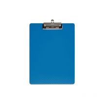 Lot dossier à clip 1 carton(s) de 12 pièce(s) dossier clip pince étrier polyprop av poign concave a4 bleu - nw
