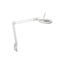 Éclairage à loupe à led 1 pièce(s) éclairage loupe led lentille verre 127 5" pince table blanc - nw