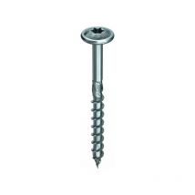 Vis charpente heco-topix plus - tête ronde large en acier zingué torx (x) 6 mm bois, bois dur 100 mm tête ronde 1 boîte(s) de 100 pièce(s) assemblage