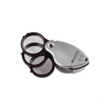 Loupe pliable tech-line schweizer 1 pièce(s) loupe pliable tech-line agrandissement 3x+3x+3x 9x - schweizer