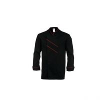 Vestes bicolores cuisinier veste cuisinier bicolore manches longues noir/rouge t38 38 200 - 300 g veste polyester / coton 0 1 pièce(s) noir, rouge - b