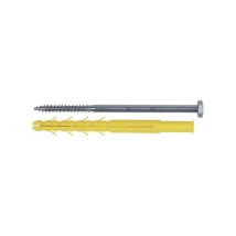 Cheville longue avec tire-fond tête hexagonale - cqlt 140 mm 10 mm fixation courante 1 boîte(s) de 25 pièce(s) intérieur et extérieur cheville cqlt 10