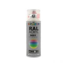 Aérosol peinture acrylique dupli color aérosol peinture acry. ral 9001 blanc crème brillant supports neufs ou sains courante 2 heure(s) 2 m²/l 2 solva