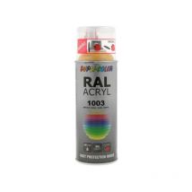 Aérosol peinture acrylique dupli color aérosol peinture acry. ral 1003 jaune de sécurité brillant supports neufs ou sains courante 2 heure(s) 2 m²/l 2