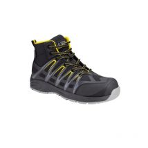 Chaussures de sécurité hautes aluni textile 37 composite caoutchouc 1 paire(s) hautes chaussures de sécurité hautes aluni noir/jaune t37 a - antistati