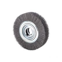 Brosse plate lessmann 1 pièce(s) brosse plate d. 250 mm épaisseur de fil 0,35 mm - lessmann