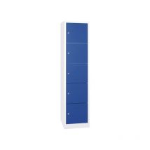 Casier scolaire métallique monobloc bleu 1 pièce(s) casier scolaire 1 x 5 cases 30 cm 1800 x 315 x 500 mm - bleu métal 500 mm 1800 mm 315 mm sans 30 m