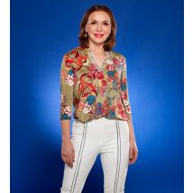 MONACO blue Blusenshirt im Allover Floraldruck 36 multicolour