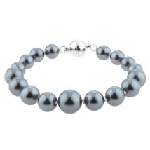 Christian Materne Just Pearls Verlaufs-Armband ""Queen of the Day"", MK-Perlen x tahiti-black