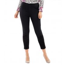 Body Needs Sweat Jeans mit Flockprint 23 schwarz