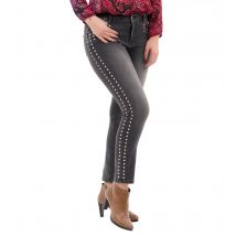 STYLING SECRETS Jeans Nieten 34 dunkelgrau