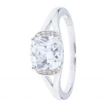 CM Outlet Entourage-Ring ""Dancing on Ice"",Zirk.,SI 925 rhod. 17 rhodiniert
