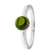 Gabriele Iazzetta Schutz-Ring, Turmalin-Cabochon, SI 925 poliert 17 grün