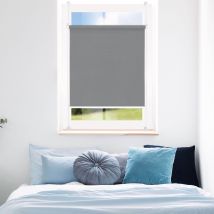 Fensterwelten Rollo Flex, 80 x 130 cm 80cm x 130cm grau