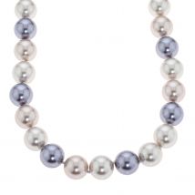 Christian Materne Just Pearls Collier ""Silver Blue Sky"", MK-Perlen, ca. 52 cm x silver-navy