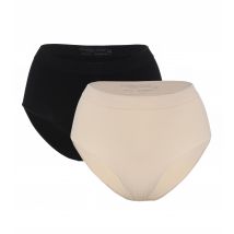Sarah Kern SILHOUETTE SILHOUETTE Shaping Slip im 2er Pack 44/46 schwarz-champagner