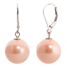 Christian Materne Just Pearls Premium-Ohrhänger ""Belladonna"" MK-Perlen, Ø 14 mm x rosé