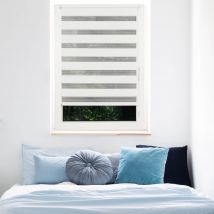 Fensterwelten Duo-Rollo just, 80 x210 cm 80cm x 210 cm weiß