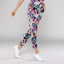 MONACO blue Druckhose Flower 40 himbeere