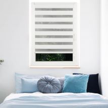 Fensterwelten Duo-Rollo just, 70 x 210 cm 70 cm x 210 cm weiß