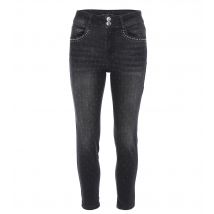 Christian Materne Premium Jeans mit Tupfendesign 50 anthrazit