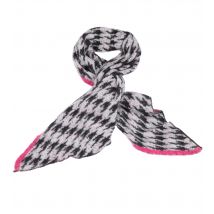 STYLING SECRETS flauschiger Schal mit Hahnentrittmuster one size grau-schwarz-pink