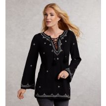 Sarah Kern Feinstrickpullover Twinkle Star 50/52 schwarz