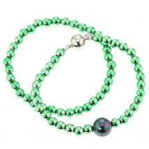 Christian Materne Just Pearls Armband-Set 2tlg., MK-Perle, Magnet 20 cm x green