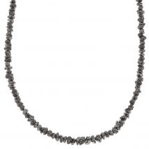 Sascha Heyna Schmuckwelten Collier Schwarzer Diamant, ca. 20 ct., ca. 45+5 cm x Schwarzer Diamant