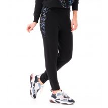 MONACO blue WEEKEND Strickjogpant Pailletten Mystik 50/52 schwarz