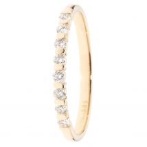 CM Private Diamonds Rivière-Ring, 8 Brillanten, 0,25 ct., SI, Gold 585 19 Gold 585