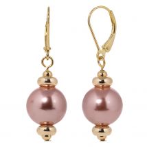 Christian Materne Just Pearls Ohrhänger ""Elegant Beauty"", MK-Perlen, ca. 40 mm x alt-rosé
