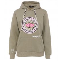 Accessoire Boutique Hoodie Leo-Herz M oliv