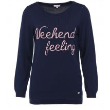 MONACO blue WEEKEND Pullover WEEKEND feeling 50/52 blau-rose