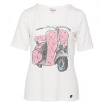 Georg Stiels DONNA Shirt mit Rollermotiv 50 offwhite